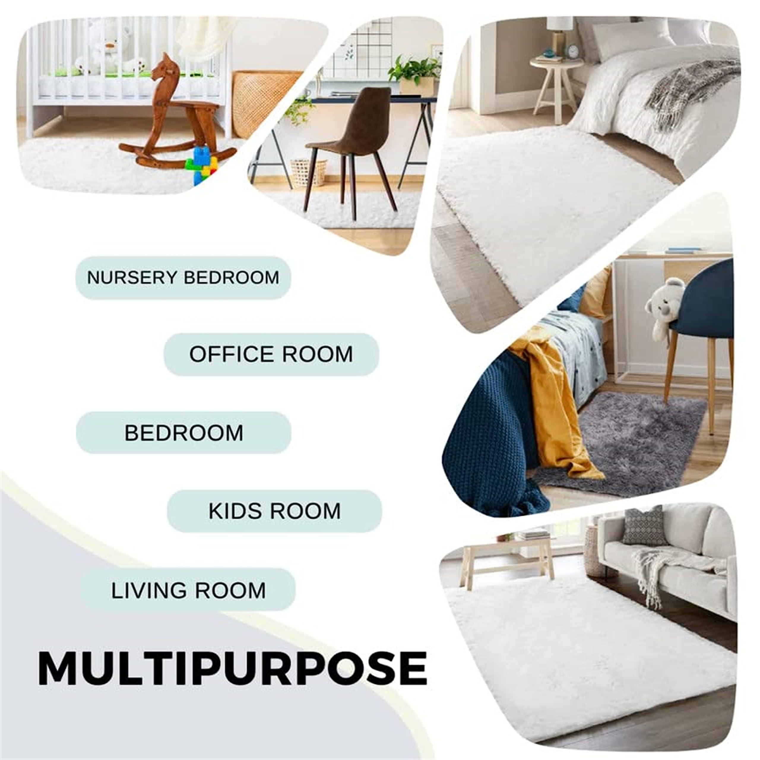 SOJAWA SOJAWA Animal Pattern Printing Round Area Rug,4ft, Fashion Leopard Print Living Room Rug, Non-Shedding Kids Rug, Soft Comfortable Durable Non-Slip Rug for Bedside Sofa Bathroom