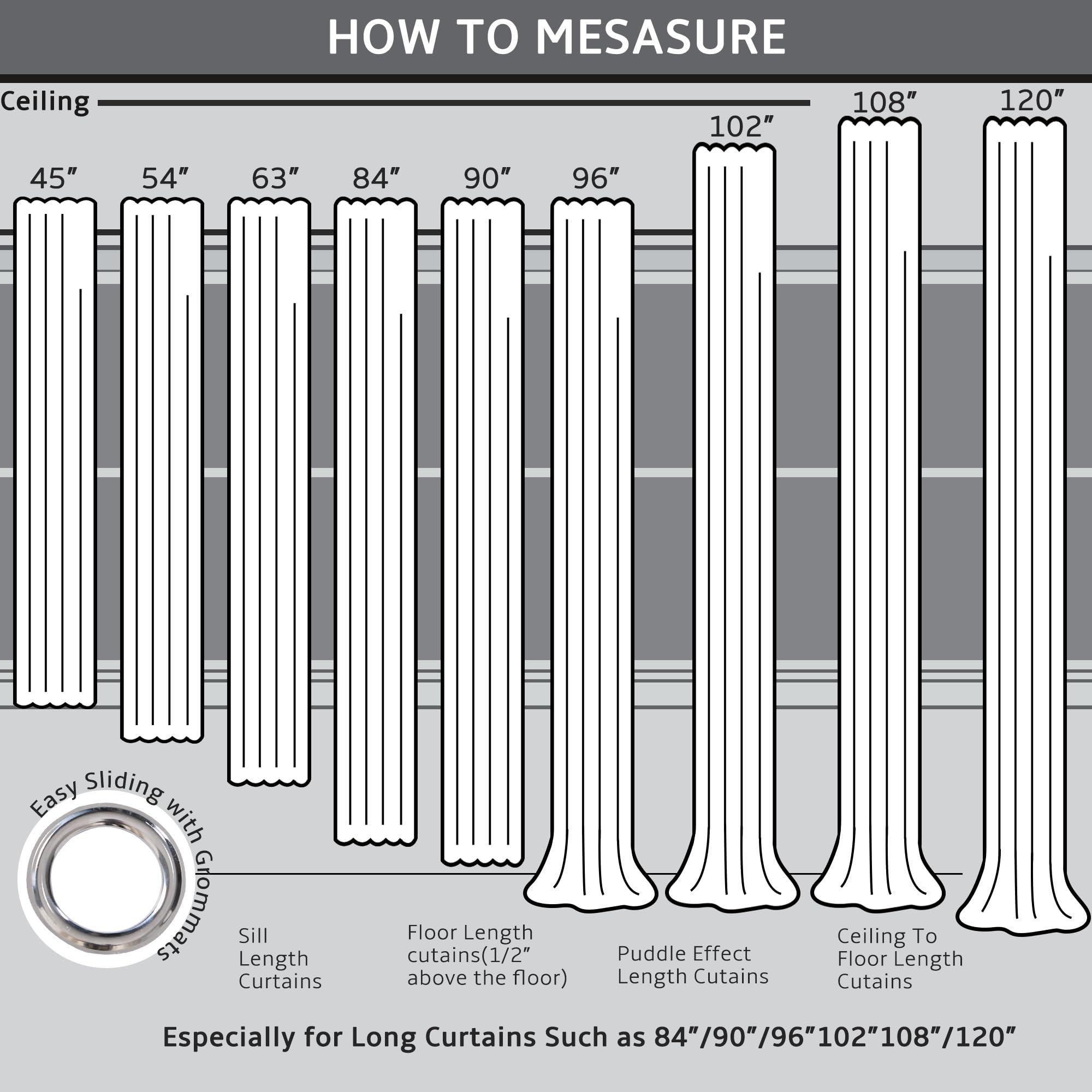 Jowels Jowels Black Linen Blackout Curtains 102 Length 2 Panels Set for Living Room Bedroom, 100% Black Out Thermal Insulated Linen Drapes, Room Darkening Grommet Curtains 102 Inches Long