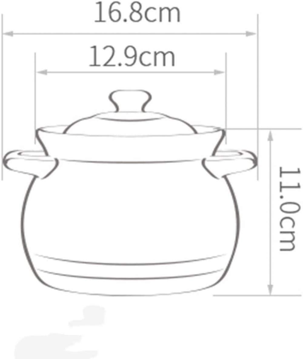 HEHE Casserole Cookware - Earthen Pot - Small Pot, Heat Resistant, Good Heat Preservation Effect, Safe Packaging, Durable