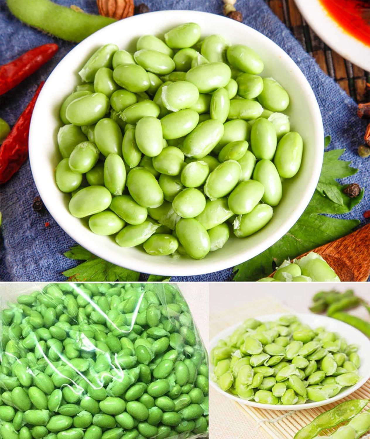 CANGMING CANGMING Electric Pea Bean Shelling Machine, Semi-automatic Beans Stripper Sheller Pea Peeler Machine, Stainless Steel Bean Sheller Machine for Peas, Soy, Beans, Edamame., Blue