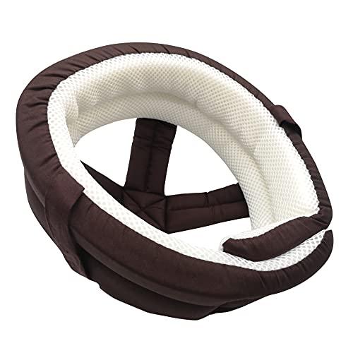 Cepairng Breathable Elderly Protective Hat,Elderly Helmet for Falls,Seniors Assistance Safety Products,Epilepsy Head Fall Protection,Adjustable Protective Cap,for Youth and Adult Sizing (Coffee)