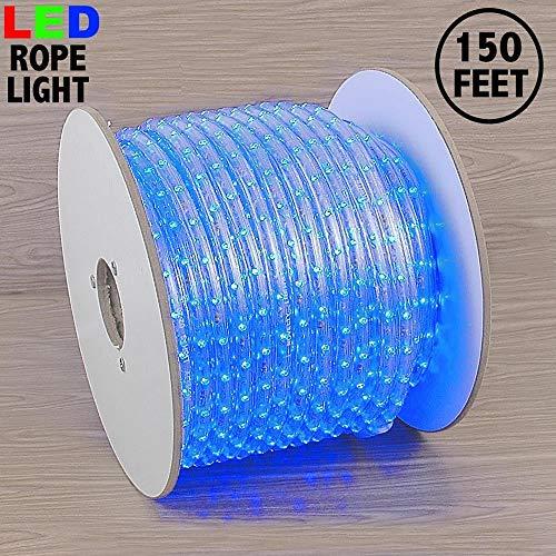 Novelty Lights Novelty Lights RL-LED-SP Rope Light Spool, Blue, 150\', Custom Cuttable, 1/2\" Diameter, 120 Volt