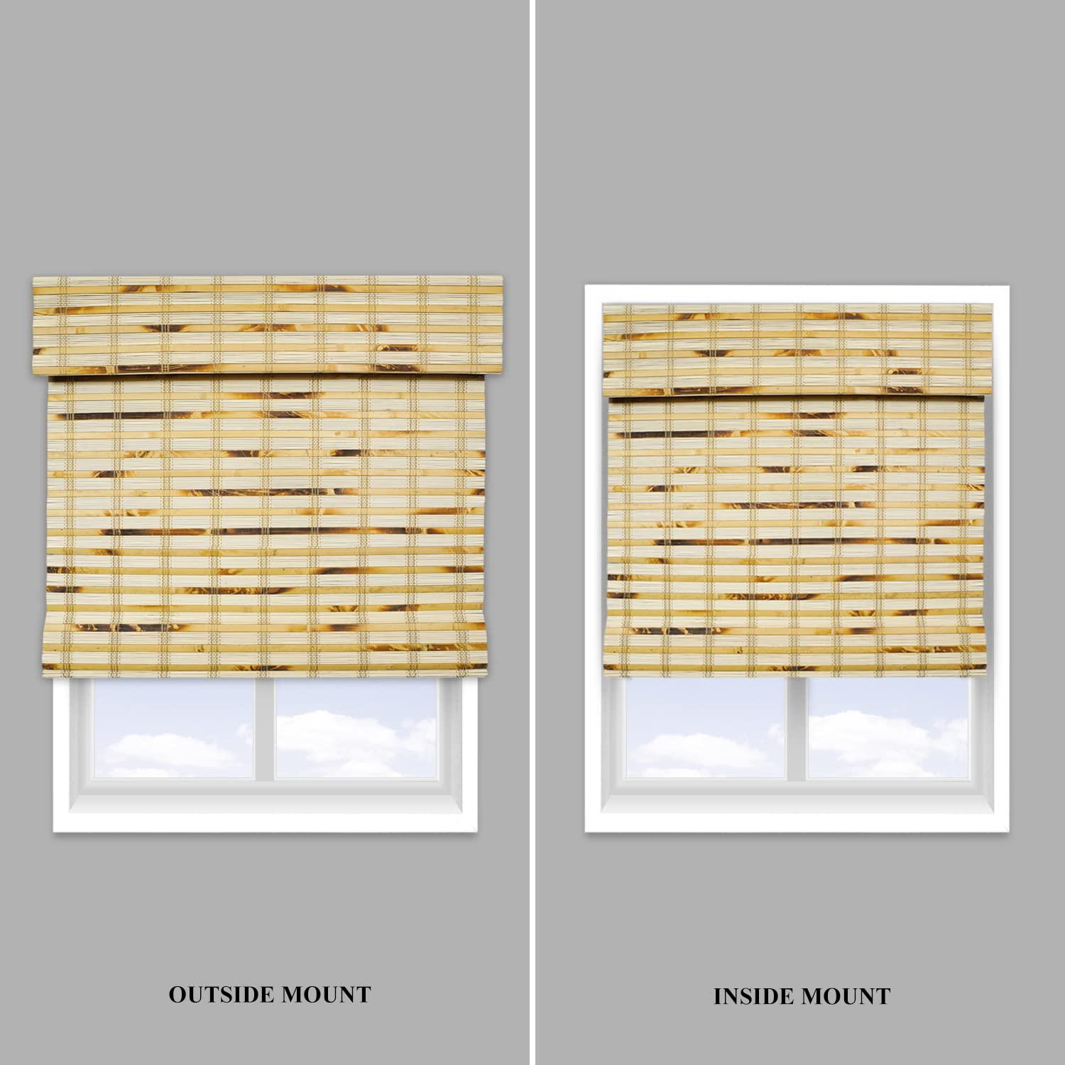 CHICOLOGY CHICOLOGY Handcrafted Custom Bamboo Blinds, Bamboo Shades, Roman Shades for Windows, Roman Window Shades for Home, Bamboo Shades for Patio, Custom Blinds & Shades, Squirrel (Bamboo), 69.125"W X 64"H