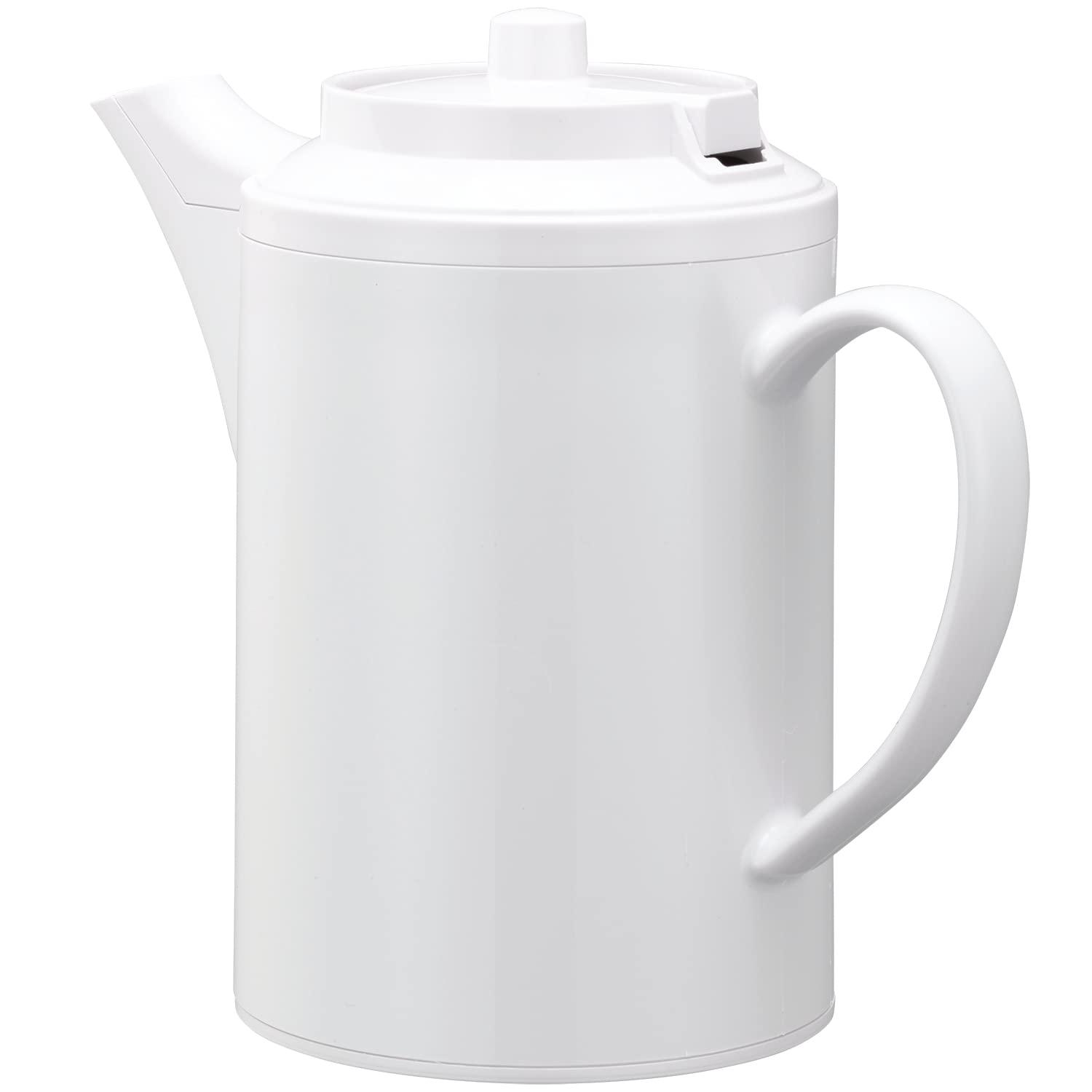 Service Ideas Service Ideas TS612WH Double Wall Teapot, 16oz., Plastic, White