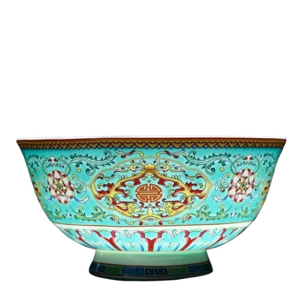 ThraKi ThraKi Ceramic Bowlsalad bowlRamen Bowl Porridge Bowl,Soup Bowl15.6cm 7.8in Ceramic Bowl Enameled Bowl Master Teacup High-Grade Bone China Bowl Stemware Bowl