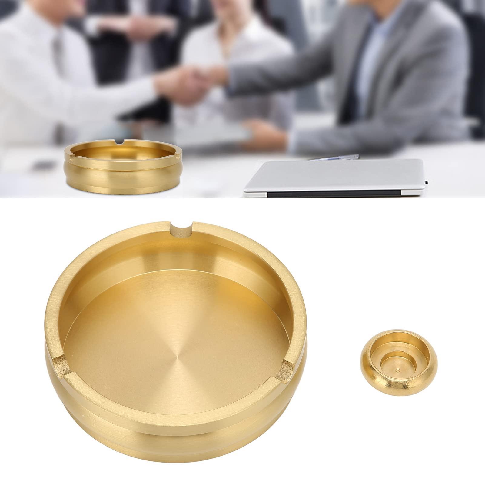 XIASABA XIASABA Pure Copper Ashtray Home Living Room Coffee Table Office Ashtray Simple Modern Style Trend Ornaments