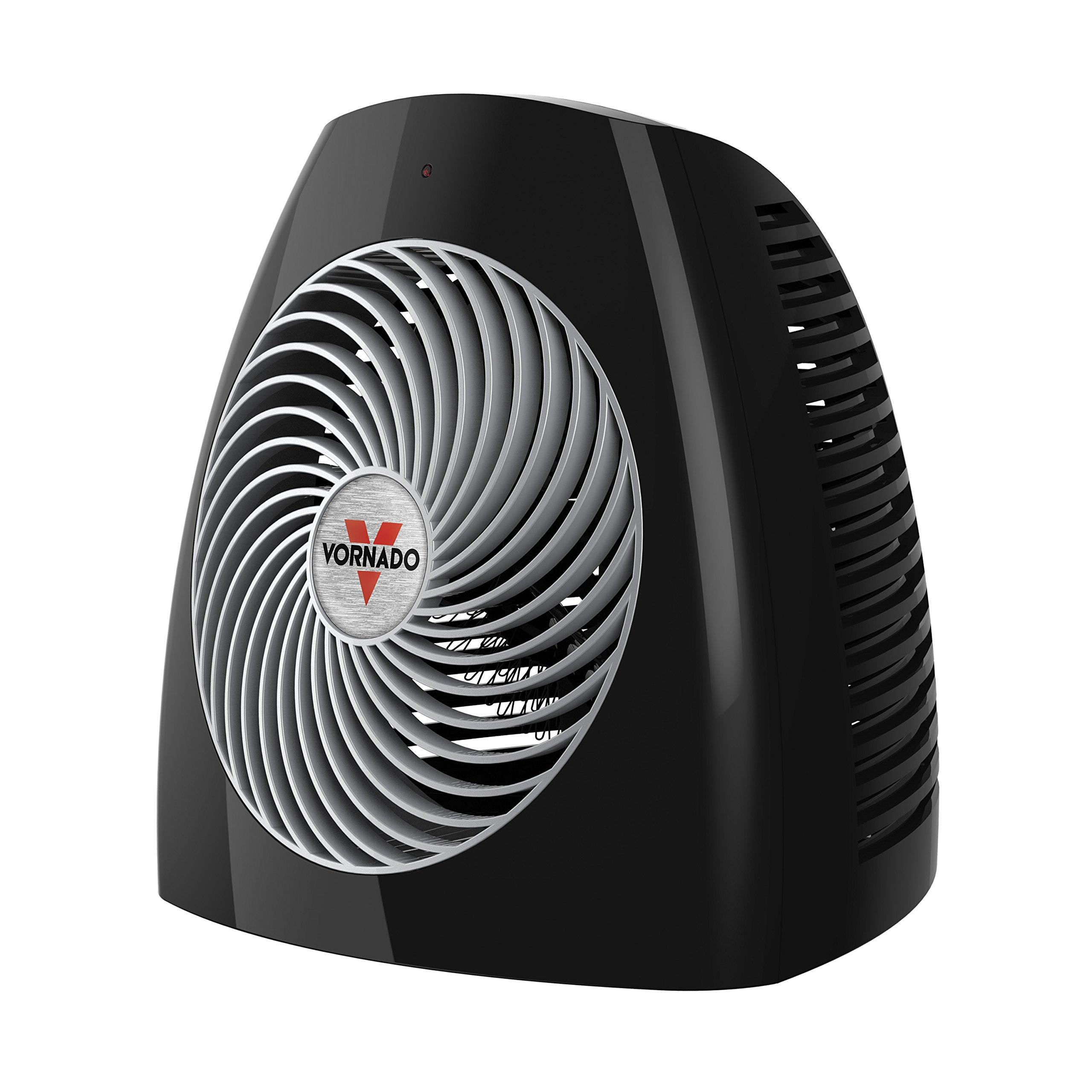 Vornado Vornado 630 Mid-Size Whole Room Air Circulator Fan & MVH Vortex Heater with 3 Heat Settings, Adjustable Thermostat, Tip-Over Protection, Auto Safety Shut-Off System, Black