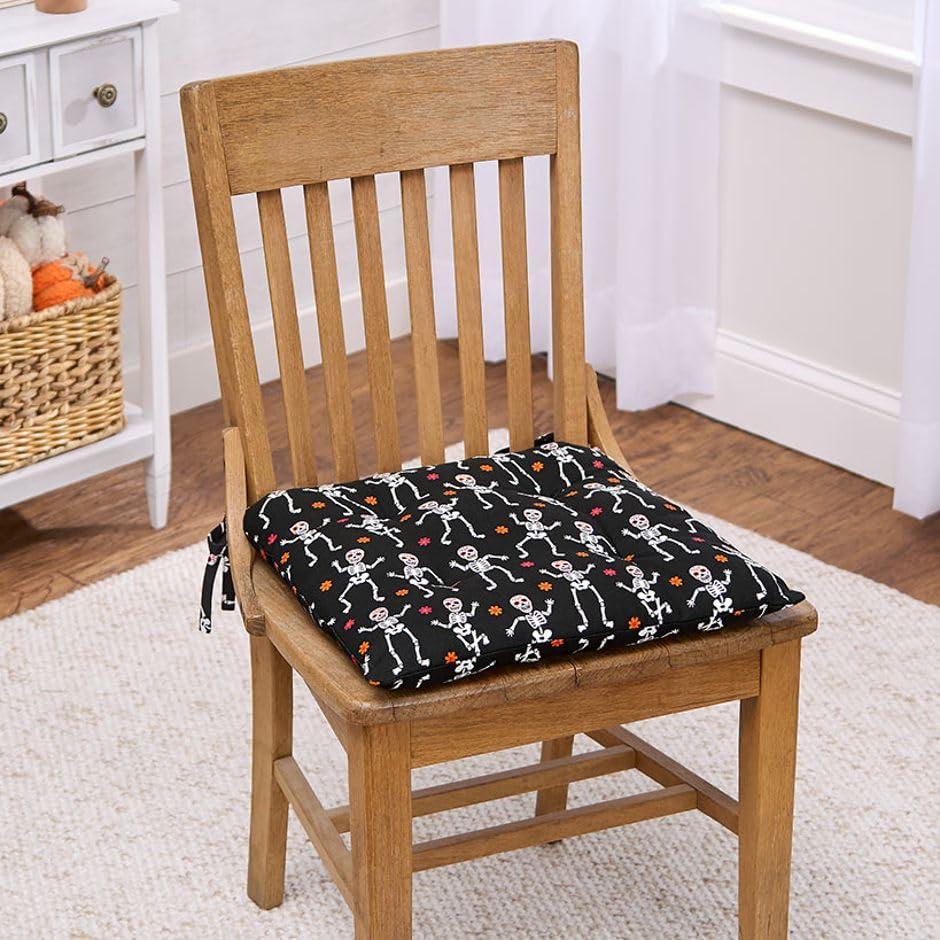 The Lakeside Collection The Lakeside Collection Dancing Skeleton Chair Pad with Ties