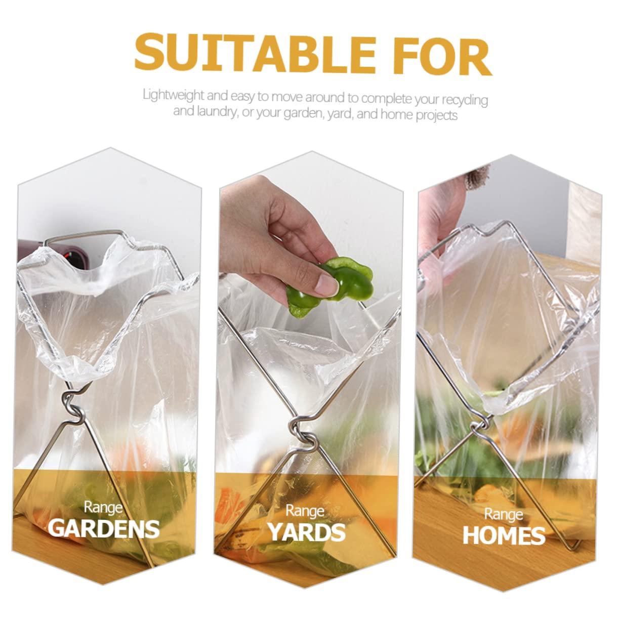 UTHCLO UTHCLO Kitchen Garbage Bag Holder 2PCS Trash Bag Rack Hangers Suitable for Bathroom Pantry Dormitory