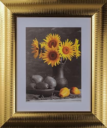 WHOLESALE ARTS AND FRAMES WHOLESALE ARTS AND FRAMES 3-5/8\" Polystyrene Millenial Modern Picture Frame 22x22 Metallic Gold by WholesaleArtsFrames-com 325 Series Made In USA