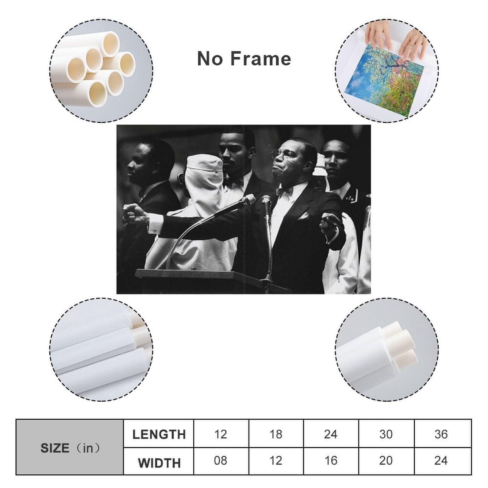 AAHARYA Louis Farrakhan Poster Islamic Religious Leader Portrait Inspirational Quotes Canvas Print Art (5) Canvas Painting Wall Art Poster for Bedroom Living Room Decor 20x30inch(50x75cm) Unframe-style