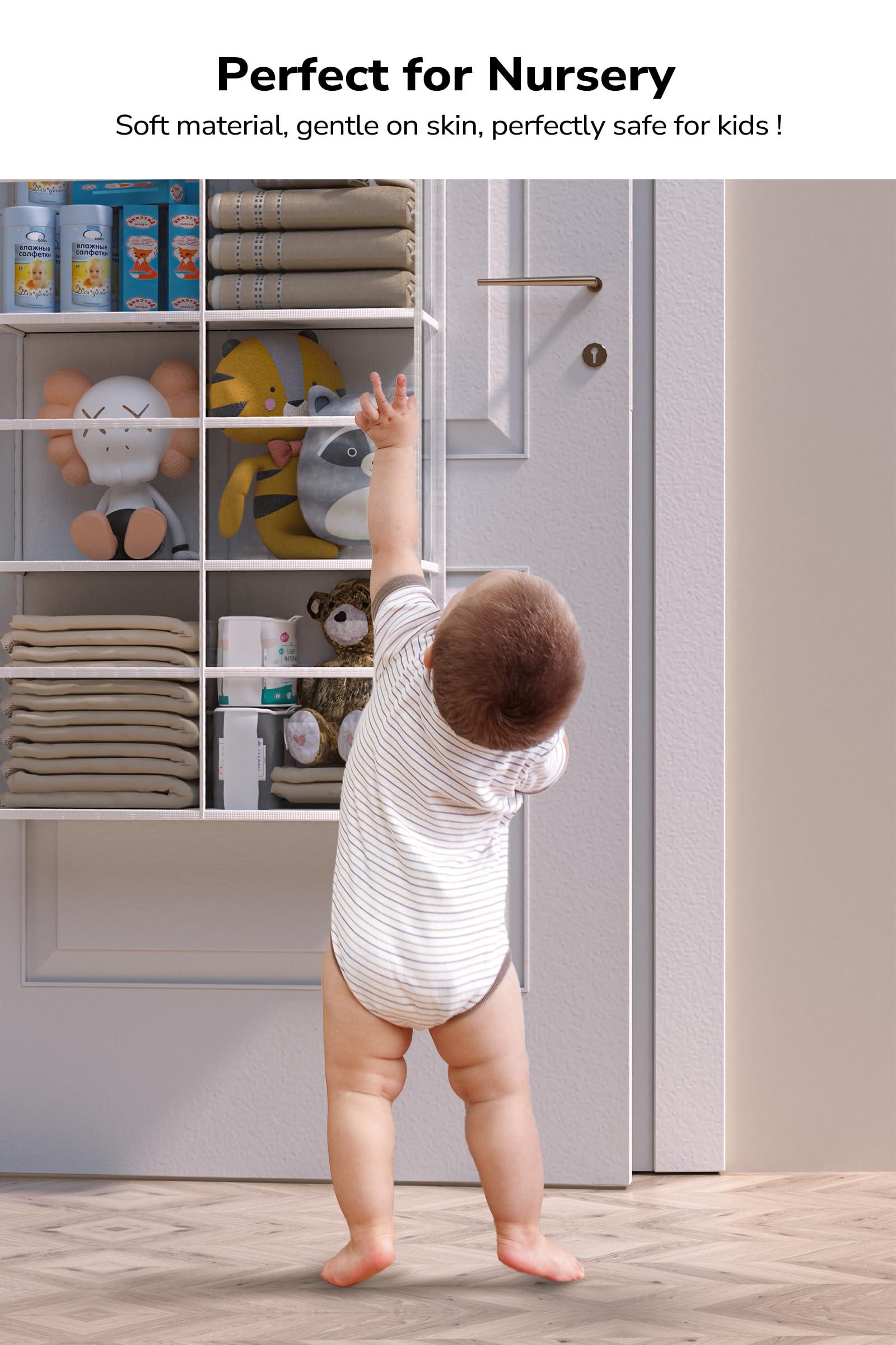 ALLTIDYUP ALLTIDYUP Dual-Row 5 Tier Shelf Hanging Closet Organizers + Dual-Row Transparent 5 Tier Over The Door Organizer