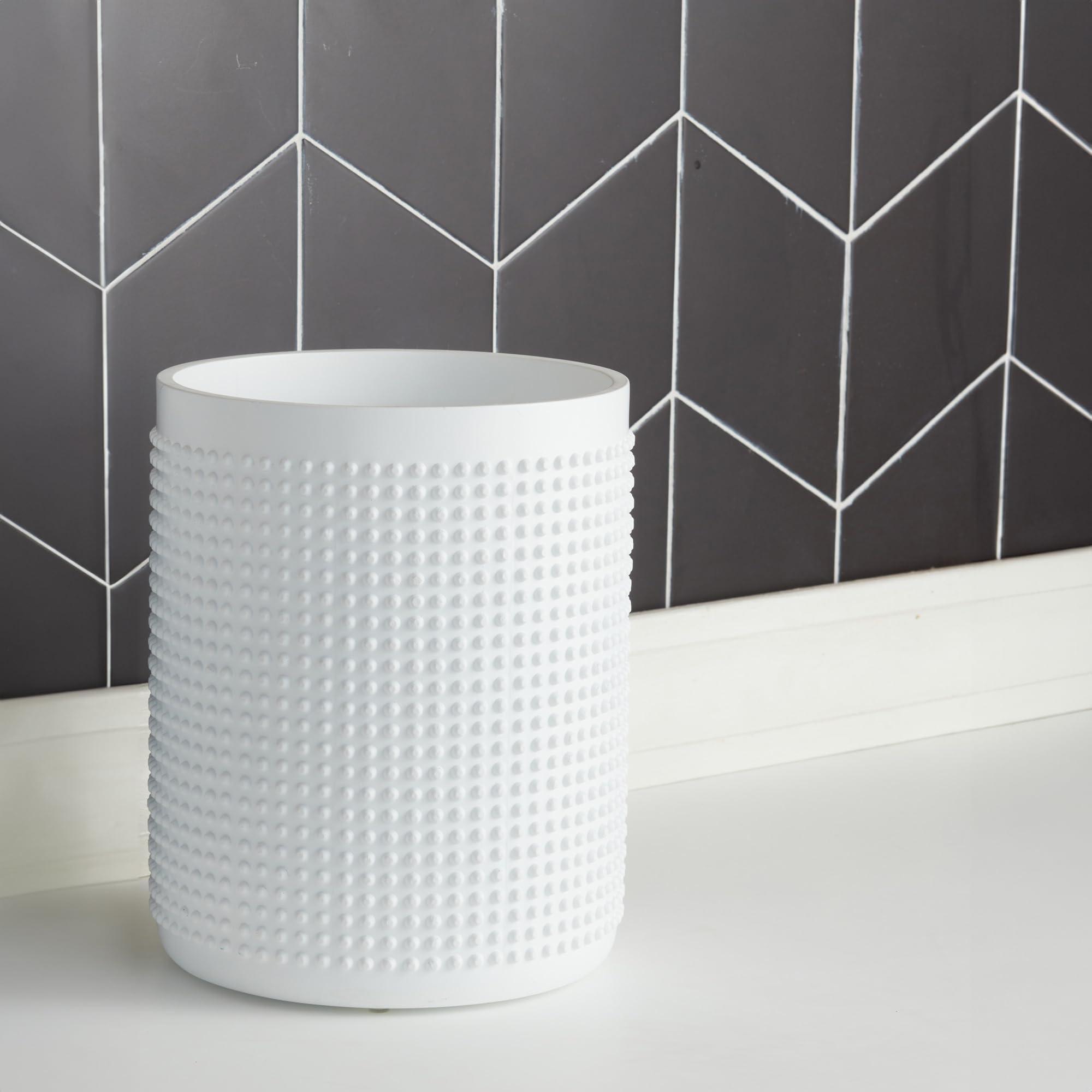 Roselli Trading Company Roselli Trading Company Milano Bath Wastebasket, White