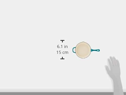 Crock-Pot Crock Pot Artisan 10 Inch Enameled Cast Iron Round Skillet, Teal Ombre