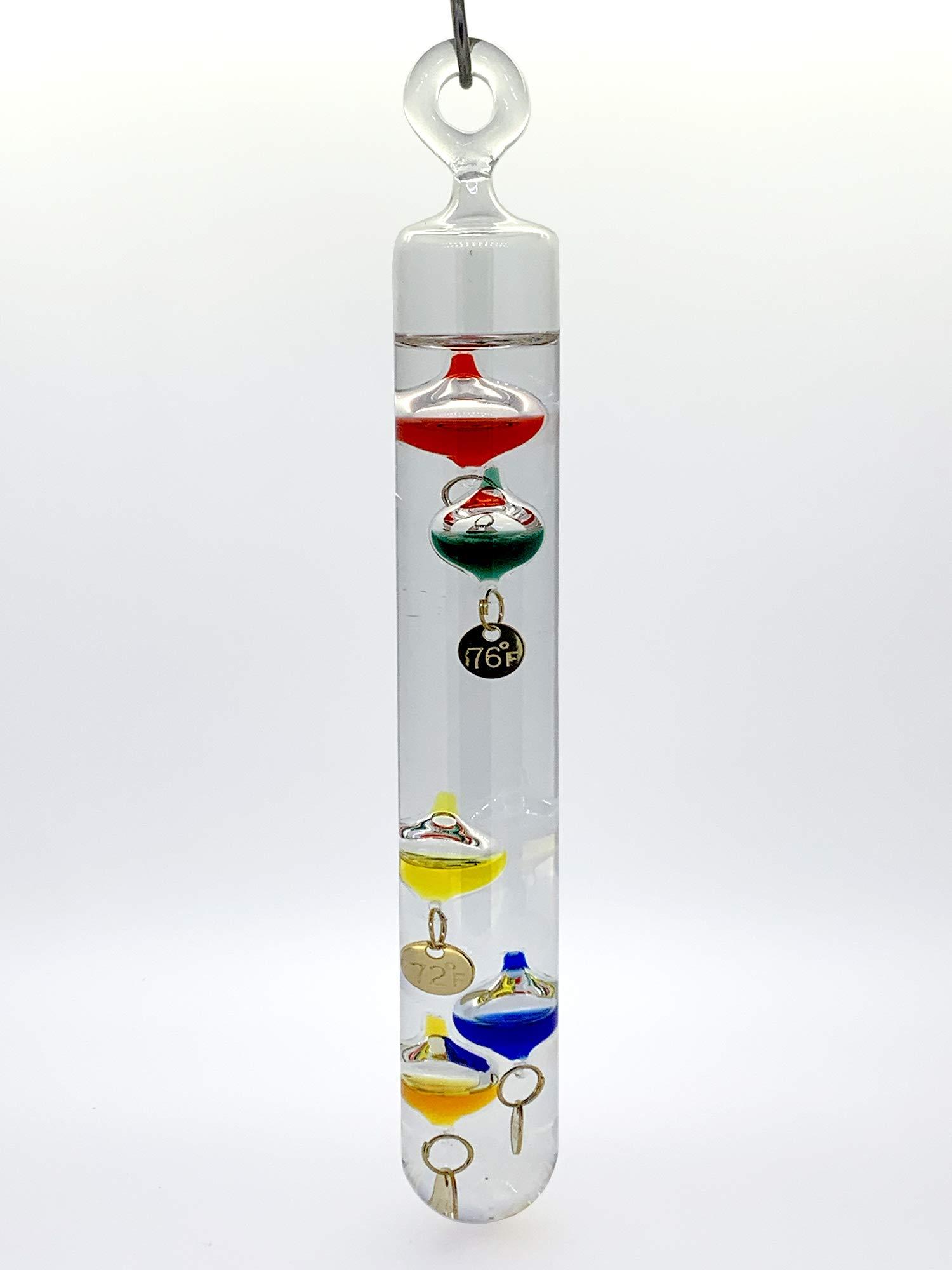 Glassic Gifts Glassic Gifts® Hanging Galileo Thermometer Glass Ornament