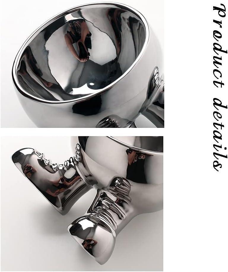 KarFri Key Tray Decorative Tray Coffee Table Decor Cabinet Ornaments Creative Living Room Key Bowl Jewelry Display Trays Key Phone Change Watches Candy Entryway Tray (Size : Silver a)