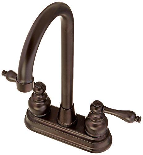 Elements of Design Elements of Design EB495AL Magellan 4" Centerset High-Arch Bar Faucet, 4-3/4" in Spout Reach, Oil Rubbed Bronze