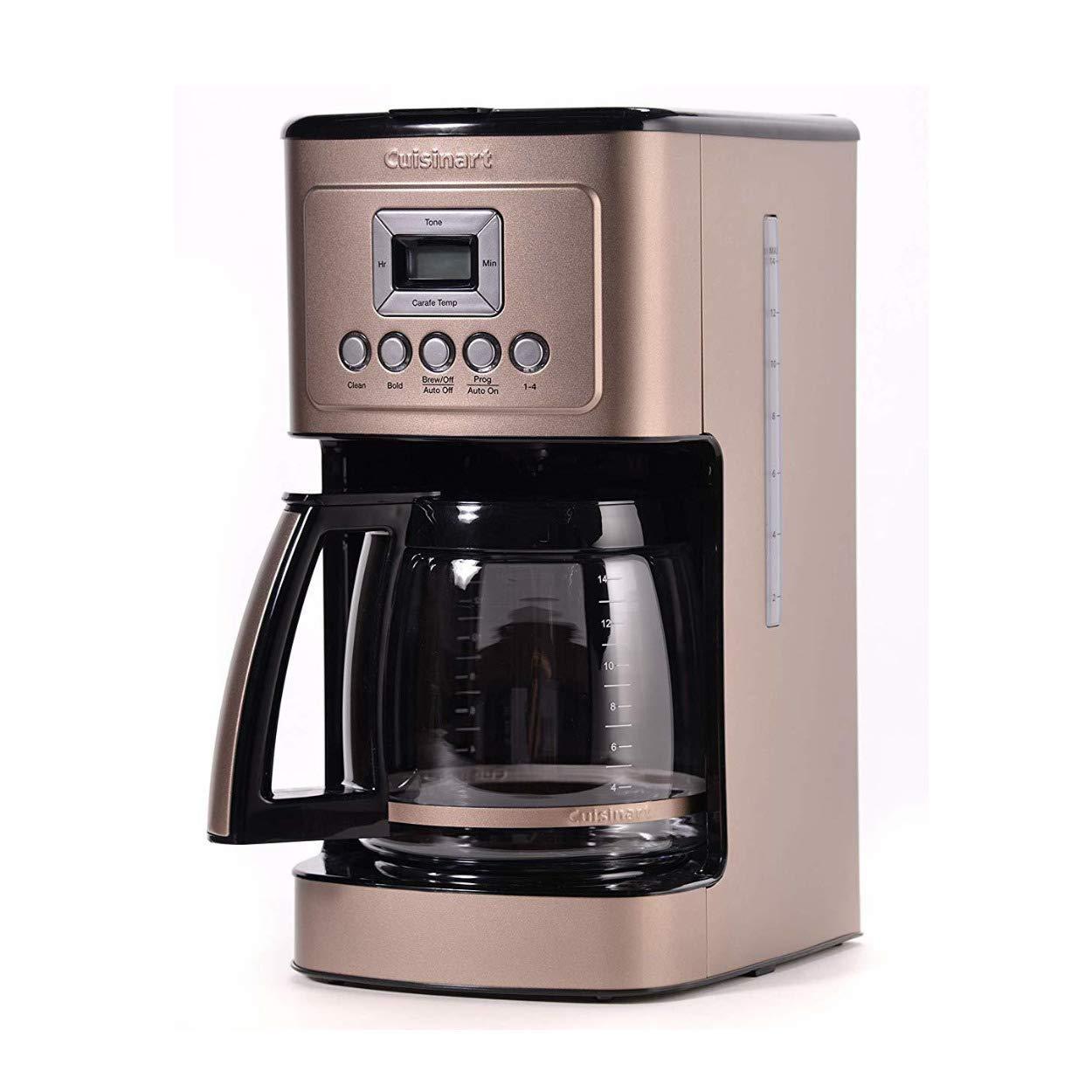 Cuisinart Cuisinart Coffee Maker, 14-Cup Glass Carafe, Fully Automatic for Brew Strength Control & 1-4 Cup Setting, Stainless Steel, DCC-3200UMB, Umber