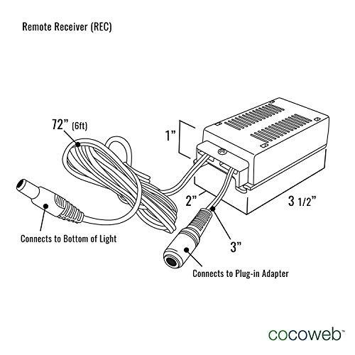 Cocoweb Cocoweb 16\" Tru-Slim LED Picture Light in Oil Rubbed Bronze with Plug-in Adapter and Remote Control