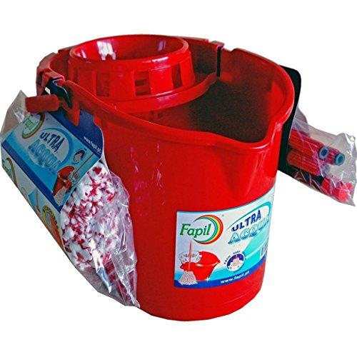 Fapil Fapil 10597 – Set Bucket + Wringer + mop Microfibre + Mango seccionado