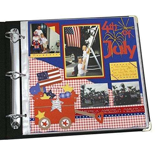 C-Line C-Line Memory Book 12 x 12 Inch Scrapbook Page Protectors, Clear Poly, Top Load, 50 Pages per Box (62227)