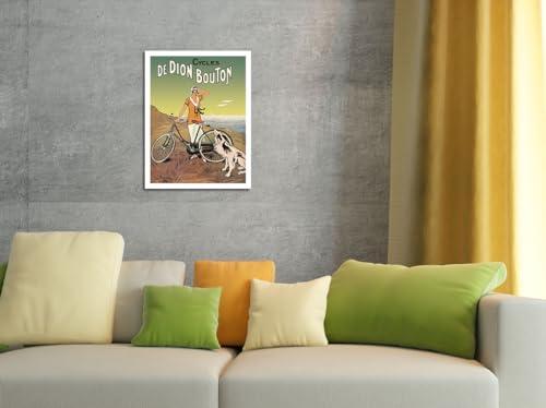 Pacifica Island Art De Dion-Bouton - Cycles - Vintage Advertising Poster by Flix Fournery c.1925 - Fine Art Rolled Canvas Print 16in x 20in