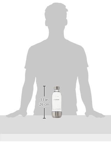 SodaStream sodastream 1L Classic Metal Carbonating Bottle, Single, Stainless Steel