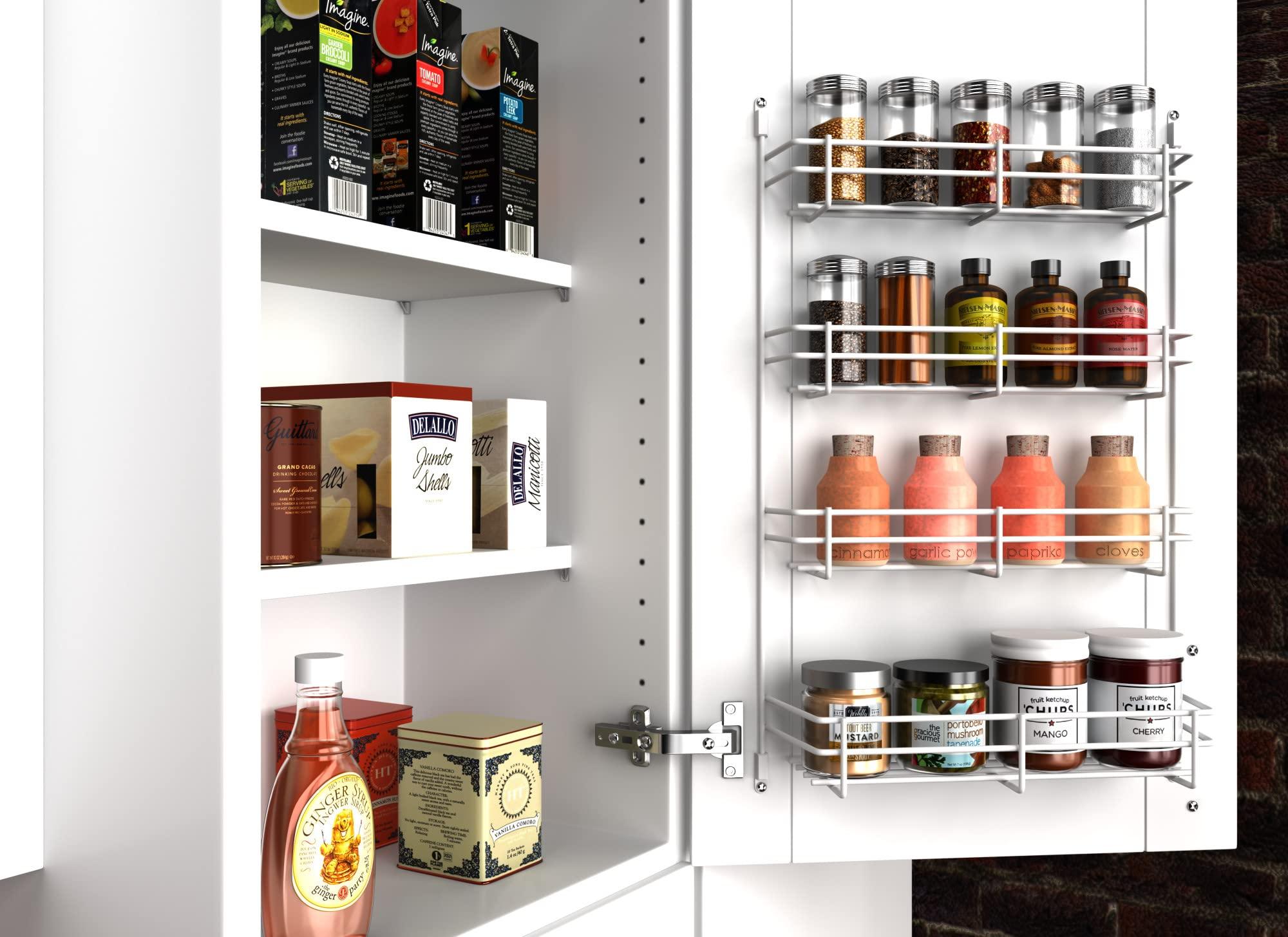 Rev-A-Shelf Rev-A-Shelf Steel Door/Wall Mount Spice Organizer, White