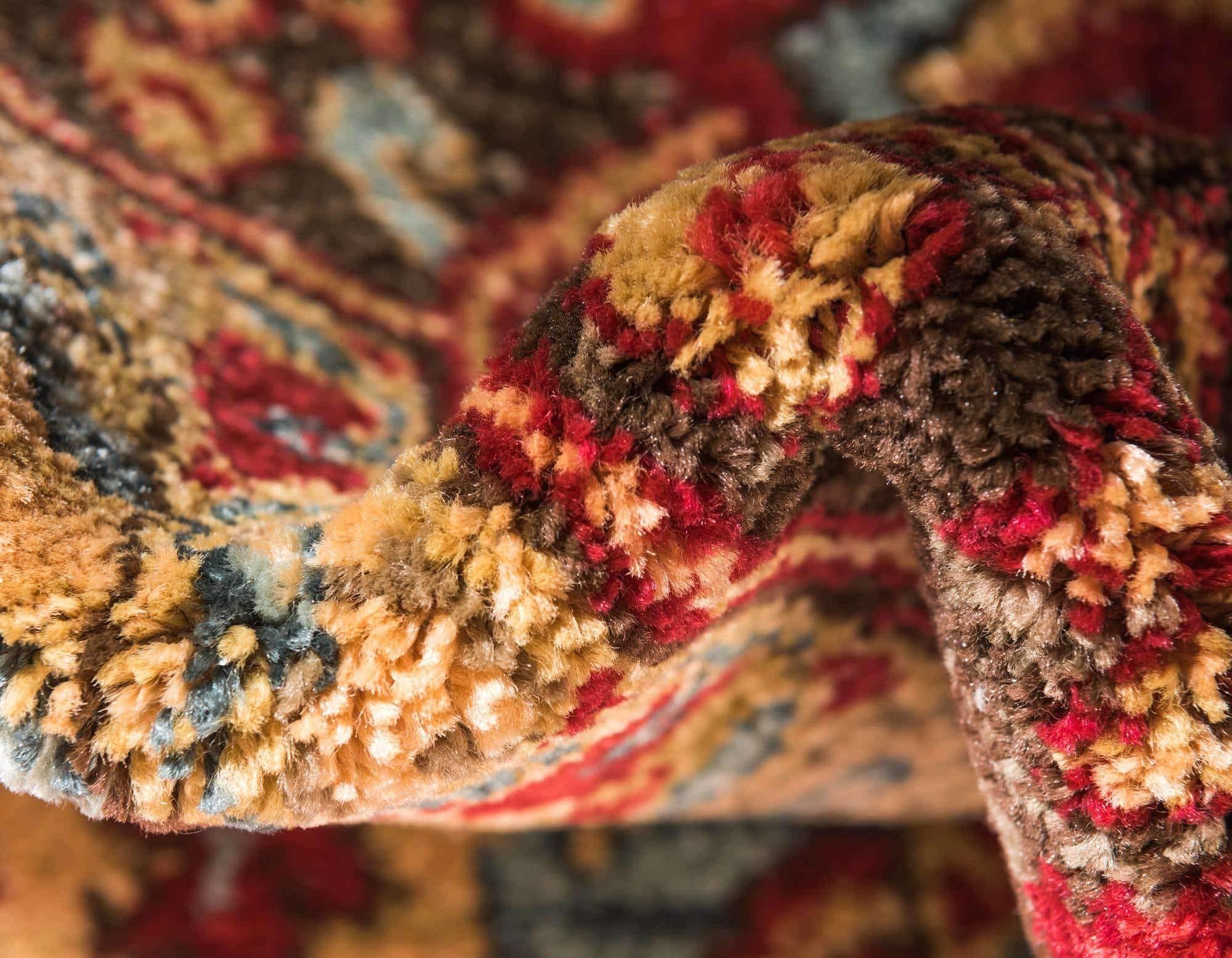 Unique Loom Unique Loom Sahand Collection Area Rug - Ardashir (10' x 13' 1" Rectangle, Red/ Light Blue)