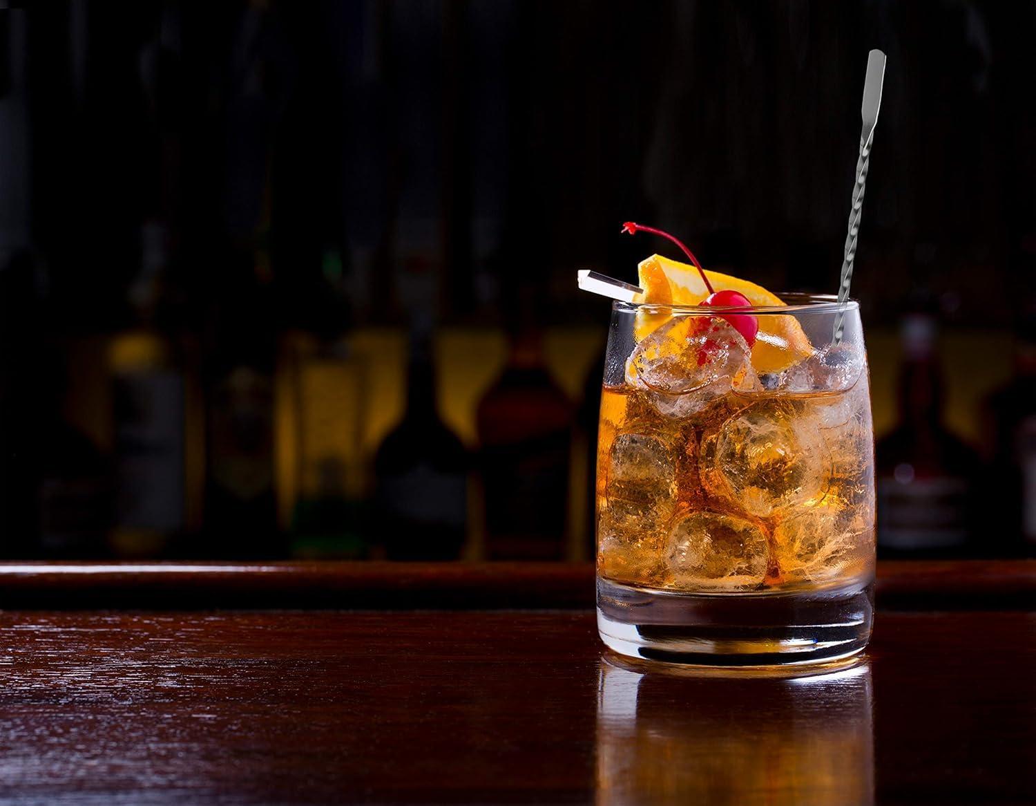 HIC Kitchen HIC Bar Penguin Cocktail Shaker, 18/8 Stainless Steel, Mirror Finish, 3-Piece Set, Holds 18-Ounces