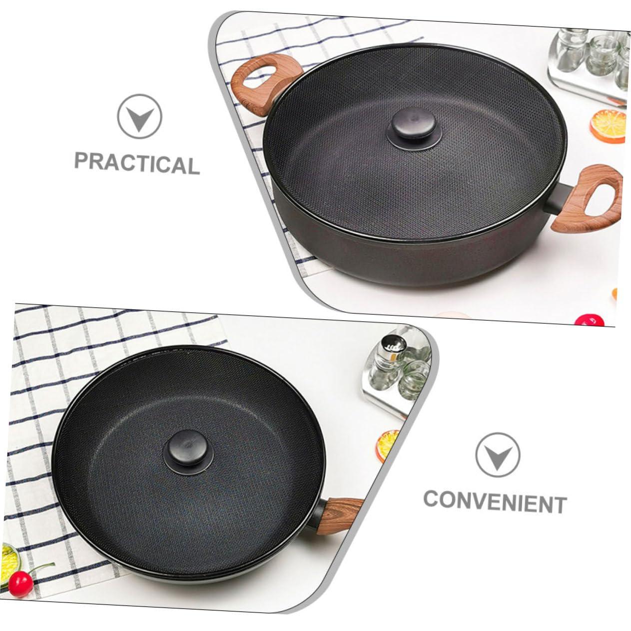 BRIGHTFUFU BRIGHTFUFU Oil Splatter Guard for Frying Pan 2 pcs Stainless Steel Pan Splatter Screen Mesh Splatter Guards for Cooking Easy to Use