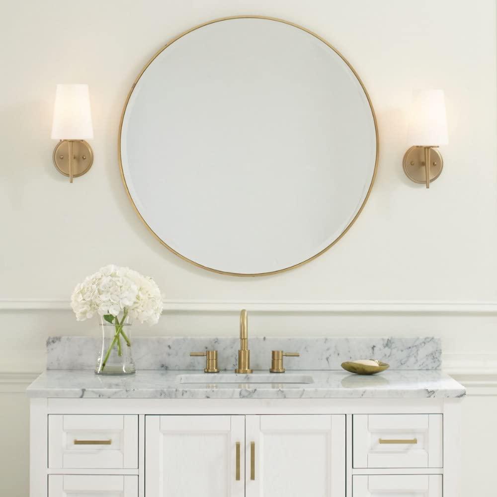 Sea Gull Lighting Sea Gull Lighting Driscoll Wall/Bath Sconce Vanity Style Fixture, One - Light, Satin Brass