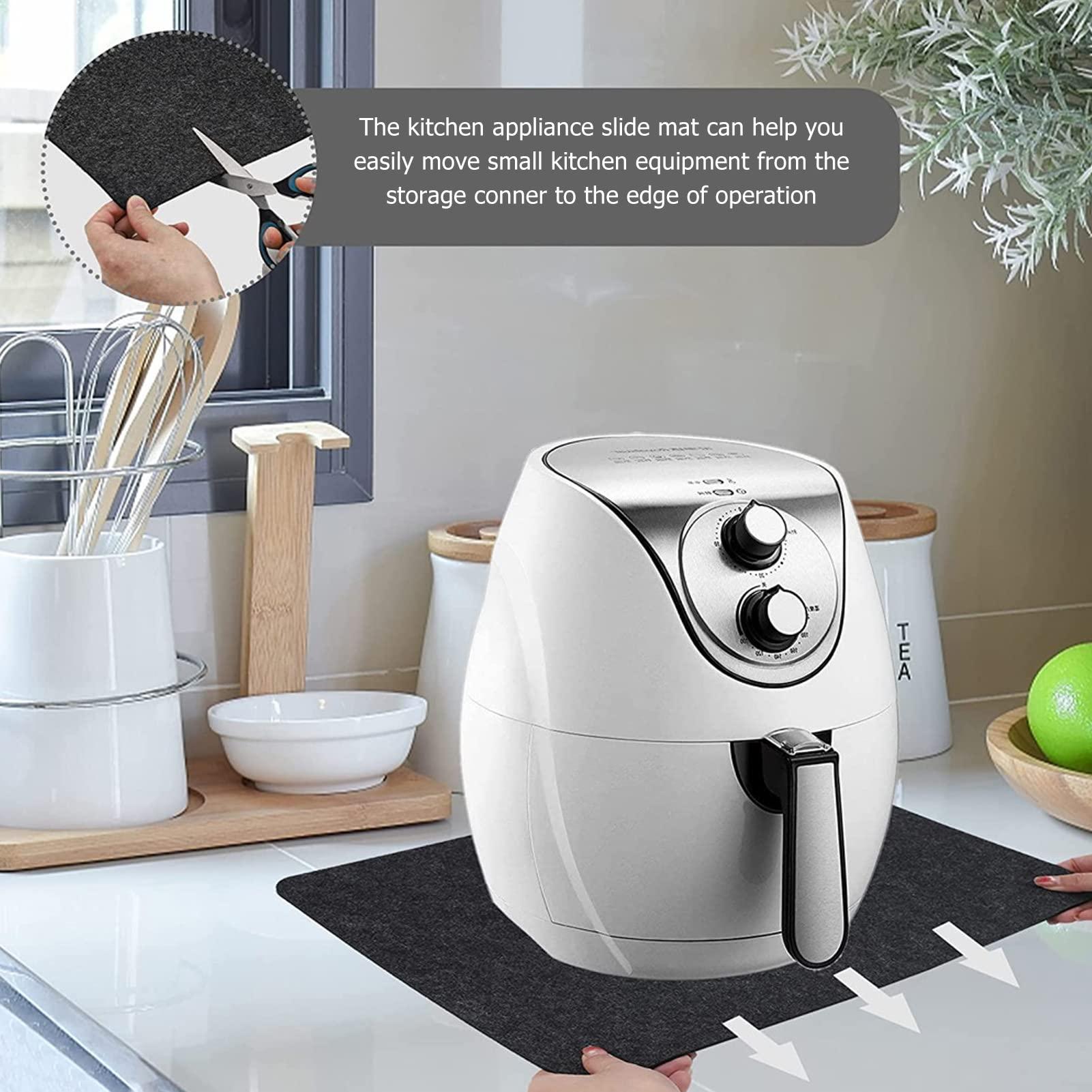 Miskall 2-Pack Heat Resistant Mats - Washable Non-Slip Insulation Pads for Kitchen Countertop - Ideal for Air Fryers and Kitchen Surfaces