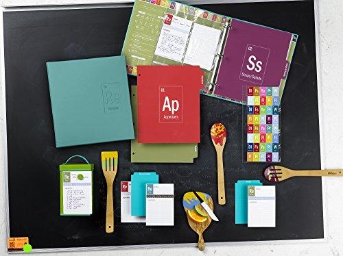 C.R. Gibson C.R. Gibson Periodic Table Tin Recipe File Box with Cards, Green