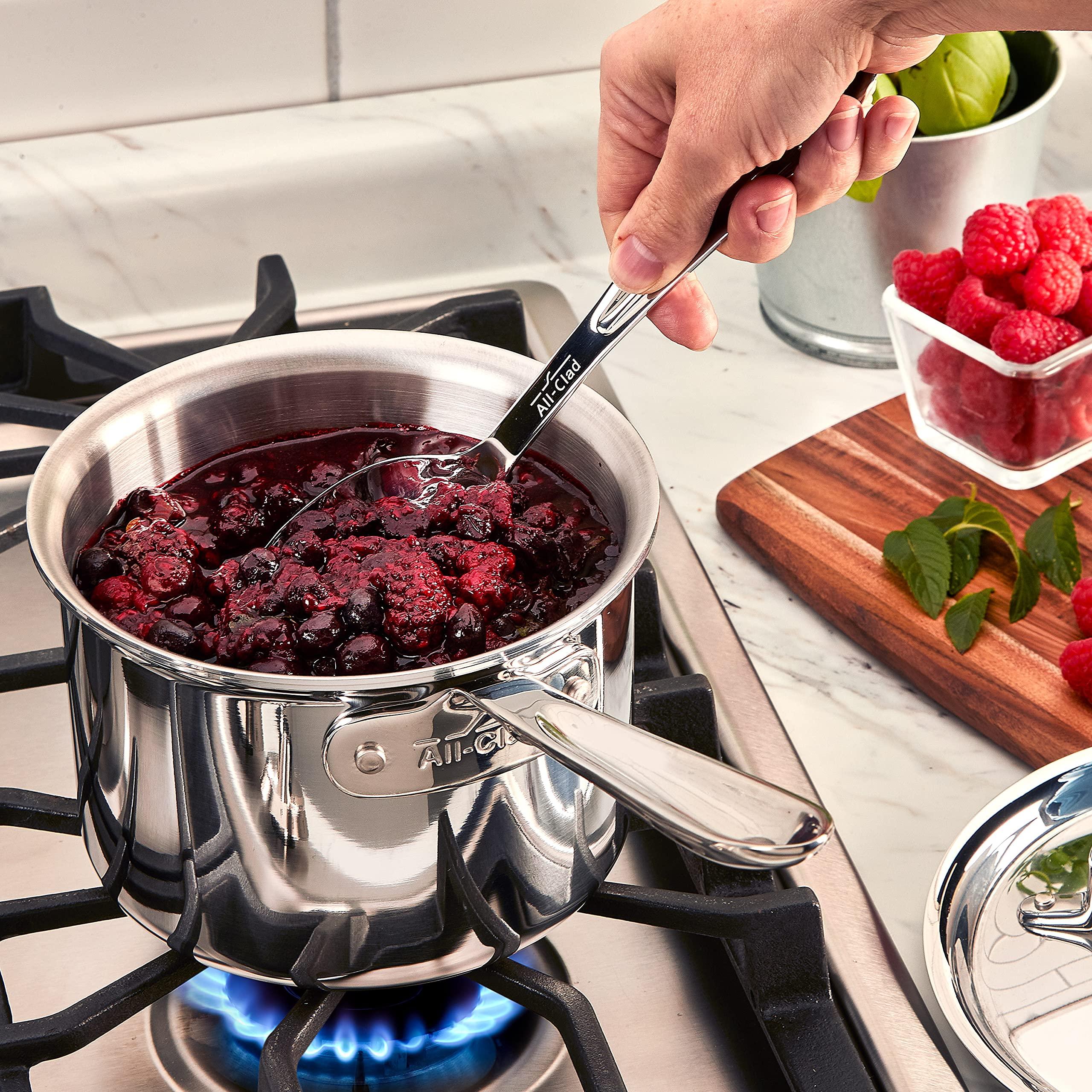 All-Clad All-Clad Specialty Stainless Steel Kitchen Gadgets 5 Piece Tool Set with Caddy Kitchen Tools, Kitchen Hacks Silver