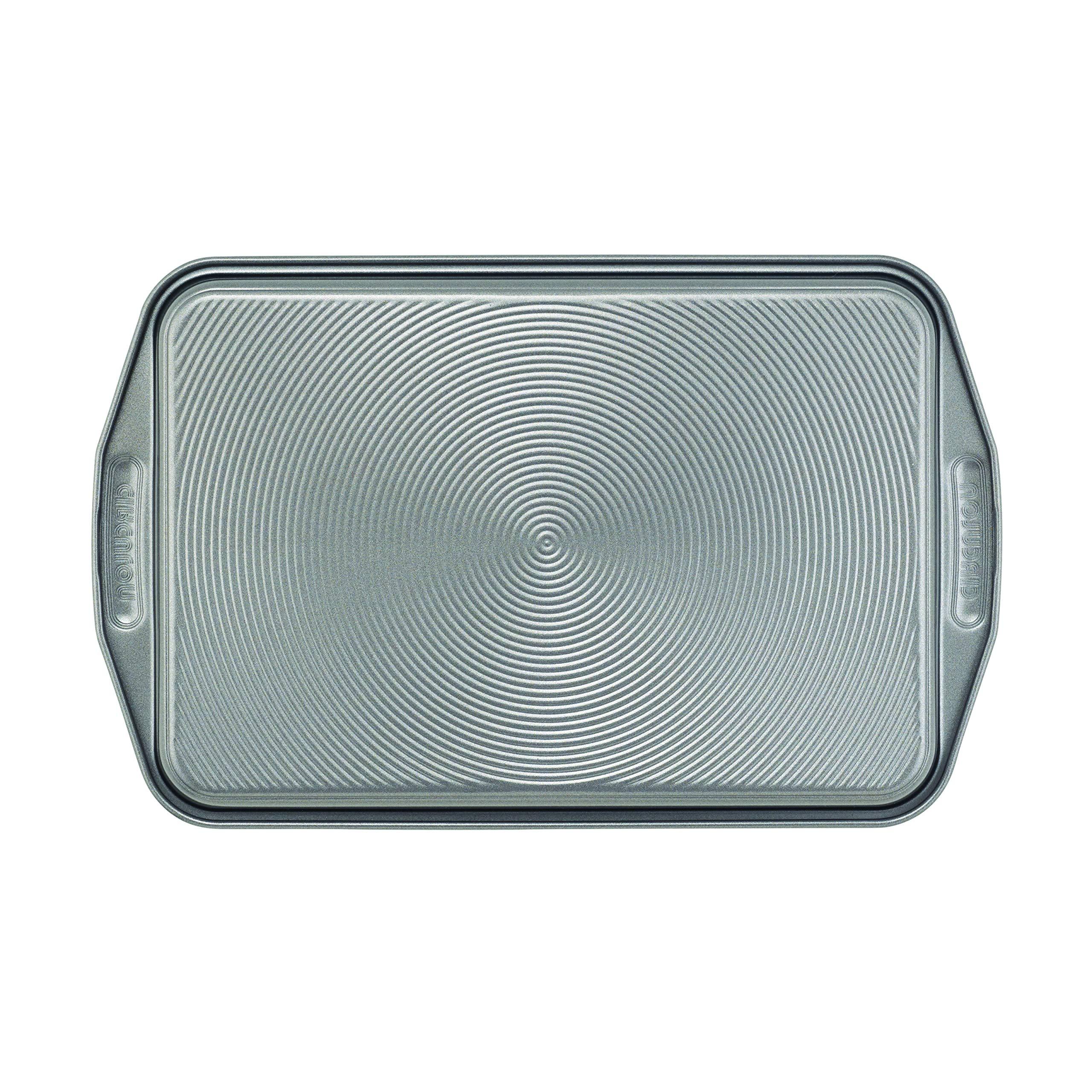 Circulon Circulon Total Bakeware Set Nonstick Cookie Baking Sheets with Cooling Rack, 3 Piece, Gray