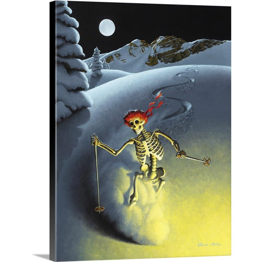 CANVAS ON DEMAND CANVAS ON DEMAND After Hours Canvas Wall Art Print by Chris Miles, Home Decor, Fantasy, Haunt Artwork, 36\"x48\"