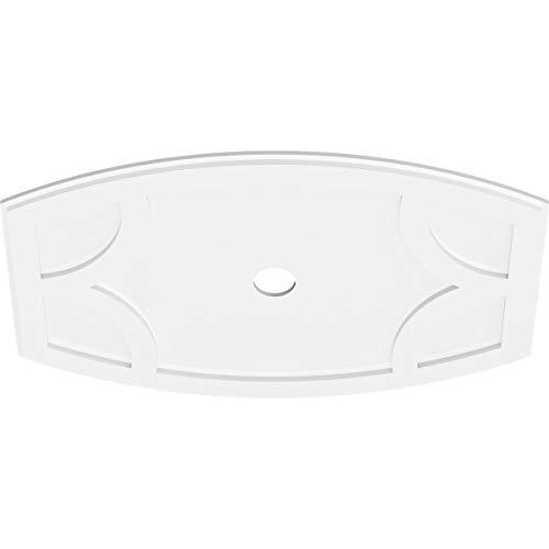 Ekena Millwork Ekena Millwork CMP38X25KY-03000 Kailey Architectural Grade PVC Contemporary Urethane Ceiling Medallions 38\"W x 25 3/8\"H x 3\"ID x 20 1/2\"C x 1\"P
