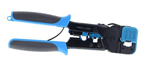 Ideal Industries IDEAL Electrical 30-496 Telemaster Modular Plug Crimp Tool, Crimping Tool for CAT5e/6 RJ-45 (8P8C)/RJ-11/12 (6P6C/6P4C) Modular Plugs