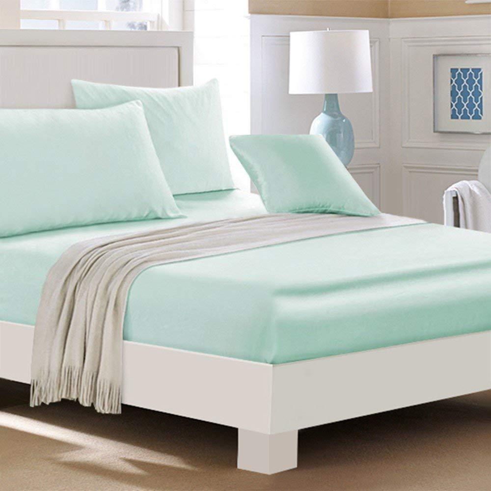 Reliable BEDDING COMPANY Silk Satin Sheets Set | Silk Satin Sheets Set Olympic Queen |Olympic Queen Sheets Set Pale Pink | Silk Fitted Sheet 19 Inch Deep Pocket | 7 Pc Bedding Set | Sheet Set with Duvet Set.