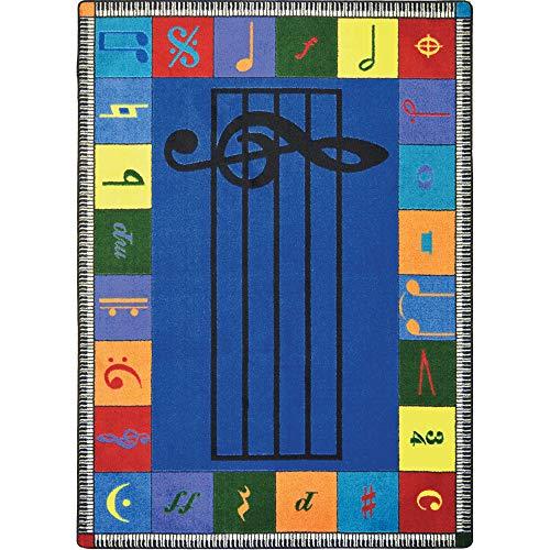 Joy Carpets Joy Carpets Note Worthy Elementary Rug, Multi, 7'8" x 10'9"