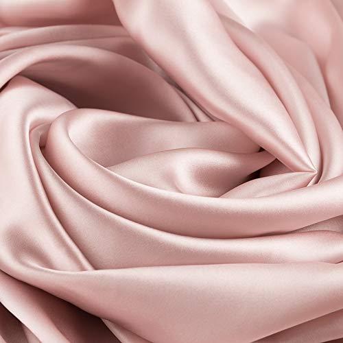 Reliable BEDDING COMPANY Silk Satin Sheets Set | Silk Satin Sheets Set Olympic Queen |Olympic Queen Sheets Set Pale Pink | Silk Fitted Sheet 19 Inch Deep Pocket | 7 Pc Bedding Set | Sheet Set with Duvet Set.