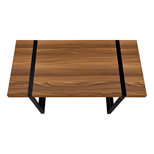 Monarch Specialties Monarch Specialties I 7655 Computer Desk, Home Office, Laptop, 48" L, Work, Metal, Laminate, Walnut, Black, Contemporary, Modern