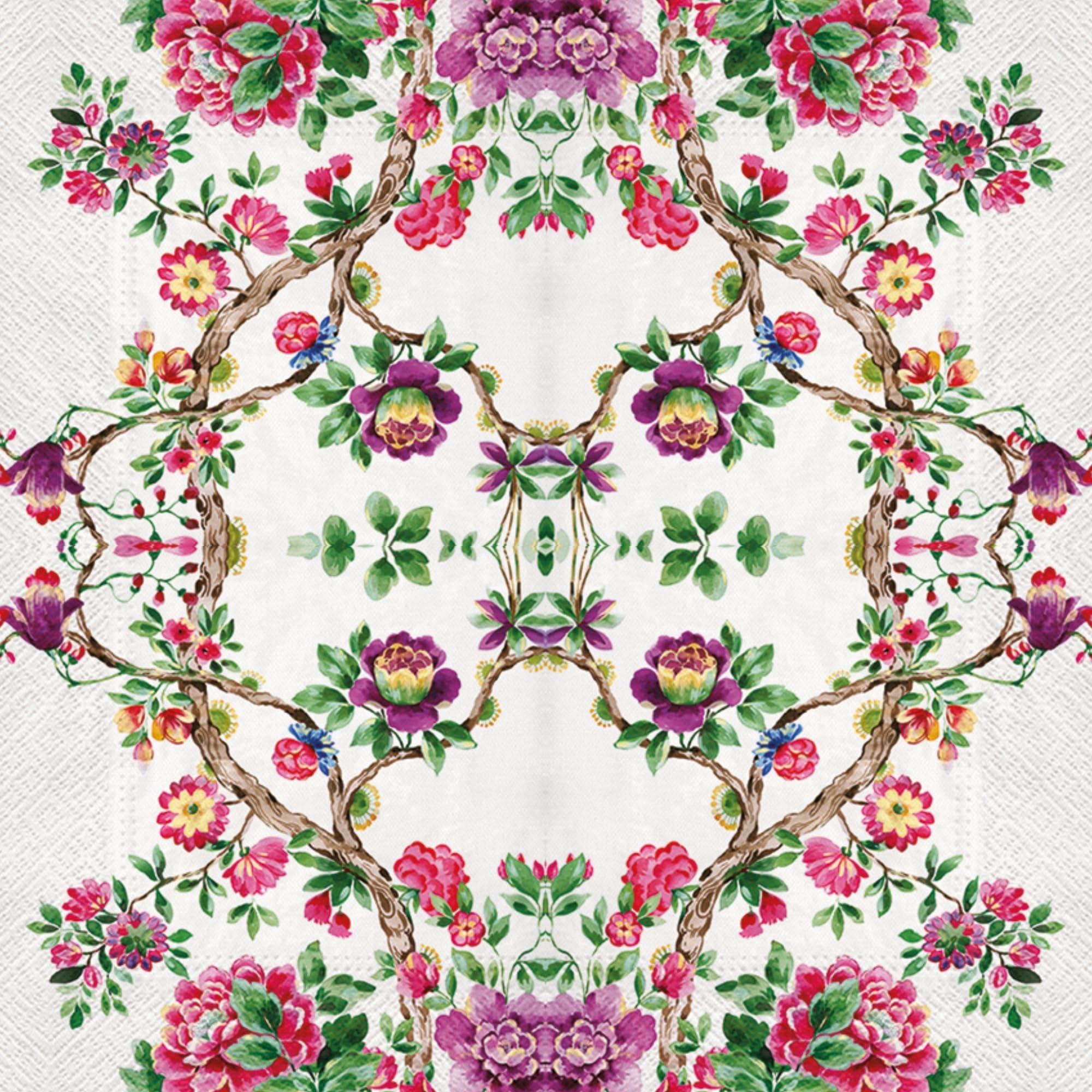 Keep Unique Keep Unique 20-ct 13x13 Flowers Paper Luncheon Decoupage Napkins, 3-Ply Servilletas Floral Napkin for Art, Dinner and Party, Disposable Napkins Decorative (Japanese Garden, Pack of 2)