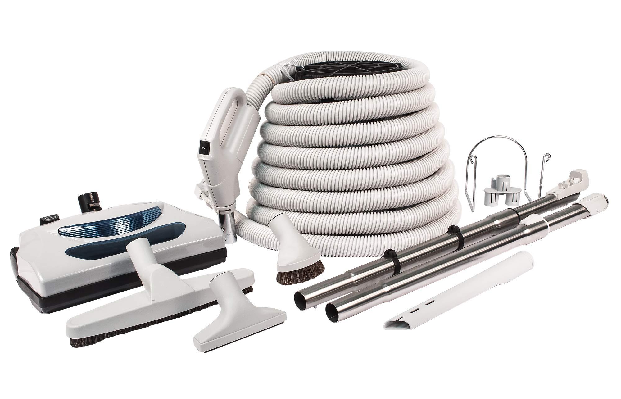 Johnny Vac Central Vacuum KIT - Hose Gas Pump 24 V 110 V - Grey