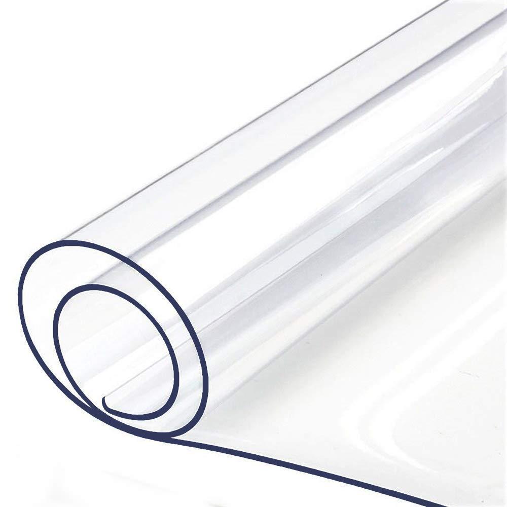 Love Cotton Heat Resistant PVC Protector for Table/Desk Table Pads Table Covers 2-mm Thick Waterproof- (35.4-Inch x 72-Inch, 2-mm Clear)