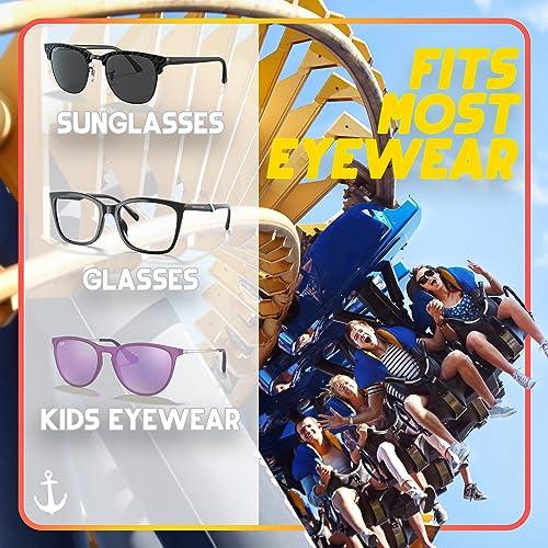 Anchor Glasses Straps Anchor Glasses Straps Glasses Strap 4 Pack Sunglasses Strap Adjustable Stretch Universal Fit for Kids to Adult Sport Eyewear Holder Retainer