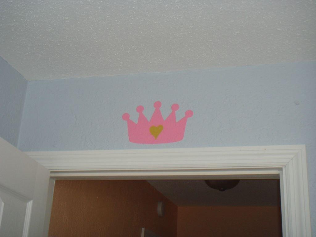 My Wonderful Walls My Wonderful Walls Princess Crown Wall Stencil for Painting a Princess Themed Girls Room