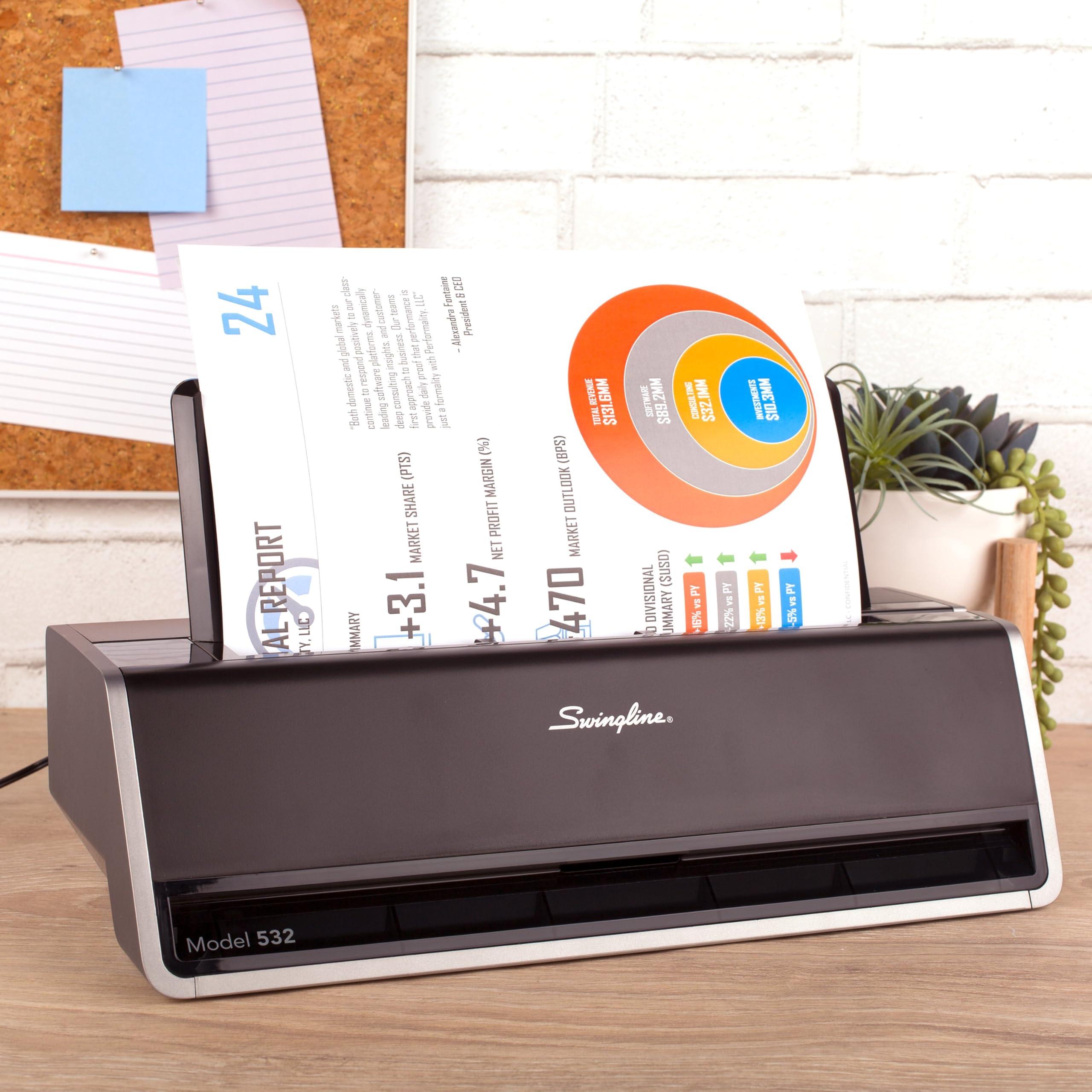 Swingline Swingline Electric Hole Puncher 2 Hole, 28 Sheet Capacity Hole Punch, Jam Resistant, Touch Screen, Platinum (74532)