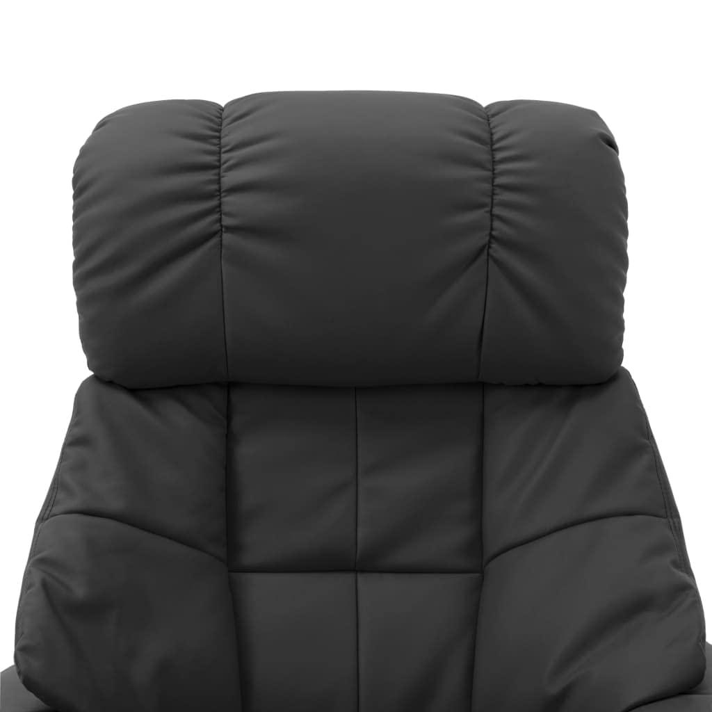 YELWHI YELWHI Electric Massaging Chairs Massage Recliner with Ottoman Gray Faux Leather and Bentwood,Premium Faux Leather Massage Recliner with Heat and Adjustable Backrest Furniture for Living Room